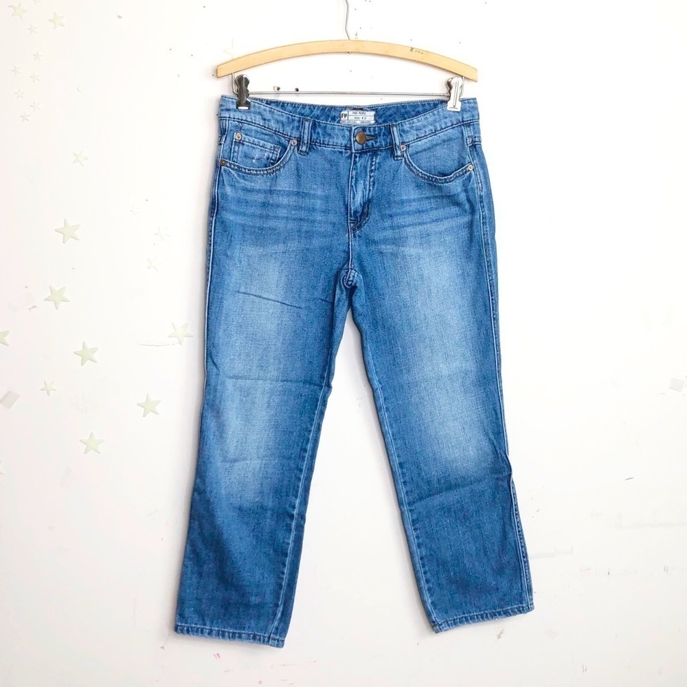 FREE people cropped boyfriend jeans